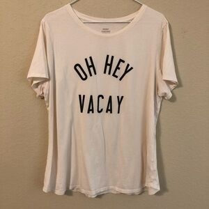 Old Navy Shirt Oh Hey Vacay Short Sleeve T-Shirt